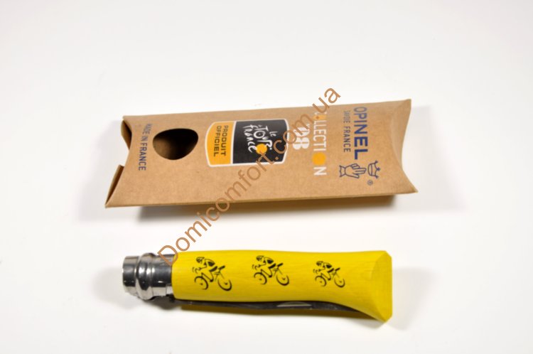 Нож Opinel № 8 VRI TOUR DE FRANCE Yelow 